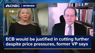 ECB would be justified in cutting further despite price pressures, former vice president says