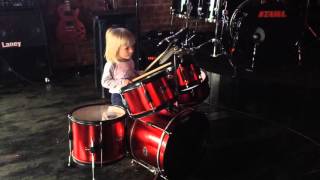 Little drummer Ivan Kulikov 1year11month/stagg drum.   Маленький барабанщик, Иван Куликов