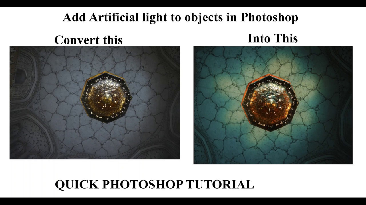 How to add Artificial Lights to any image using Quick Tutorial YouTube