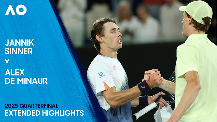 Jannik Sinner v Alex de Minaur Extended Highlights | Australian Open 2025 Quarterfinal