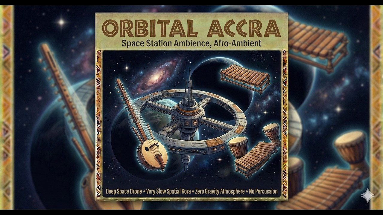 ORBITAL ACCRA | Space Station Ambience 📚 Focus & Chill Mix | Deep African Meditation Music