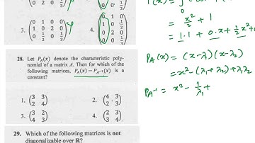 NET JRF Linear Algebra Questions June 2019 Section B