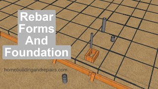 Building Foundation For 850 Square Foot House  Forms, Rebar And Anchor Bolts  Part Three