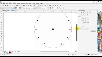 Tự họa CorelDraw   Bài 21  Thiết kế mặt đồng hồ treo tường 1