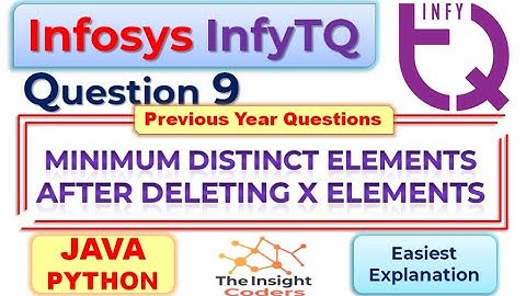 Infosys infyTQ Coding JAVA, Python Question9 infyTQ Previous Slot Coding Question & Answer Explained