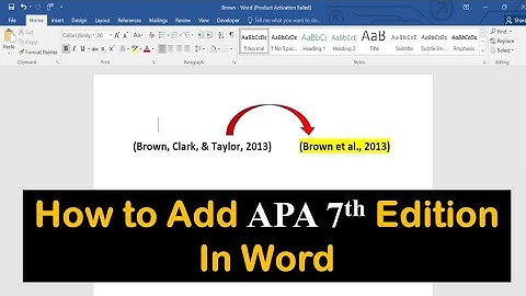 How to Add APA 7th Edition Reference Style to MS Word