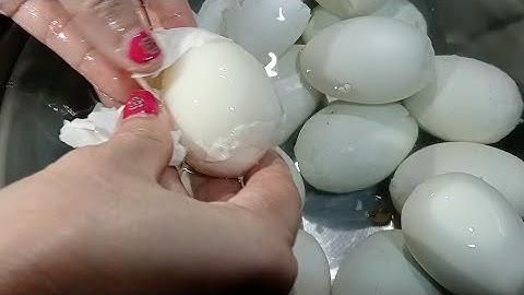 Trứng gà trứng vịt luộc cách này tự chui ra khỏi t on thời gian lột , cách luộc trứng dễ bốc vỏ 