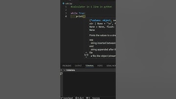 Build Calculator in 1 line of python code! #youtubeshorts #shorts #youtubeshorts