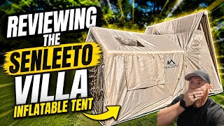 Senleeto 10x13 Inflatable A-Frame Tent Review: Waterproofing & Real Rain Test