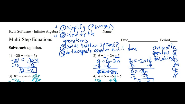 Absolute Value Equations- Algebra 1 Kuta Worksheet Series