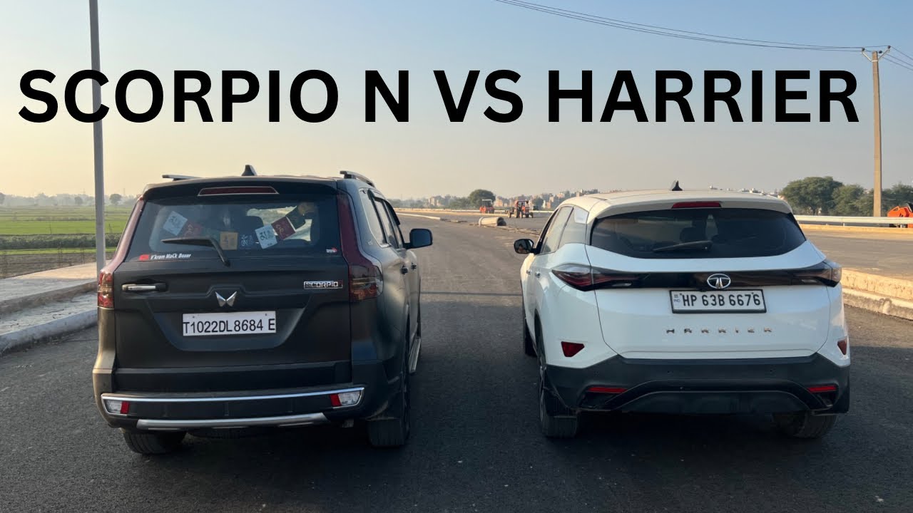 SCORPIO N VS HARRIER DRAG RACE