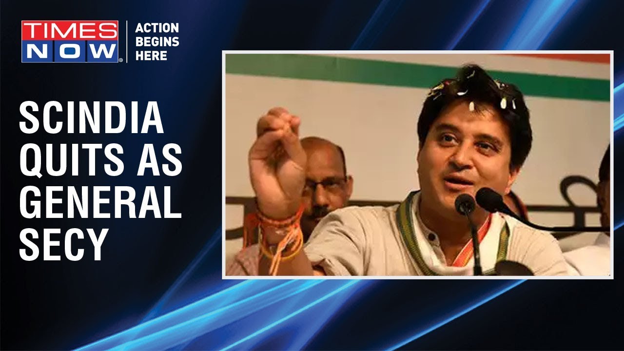 india upfront yesterday Congress General Secretary Jyotiraditya Scindia quits party