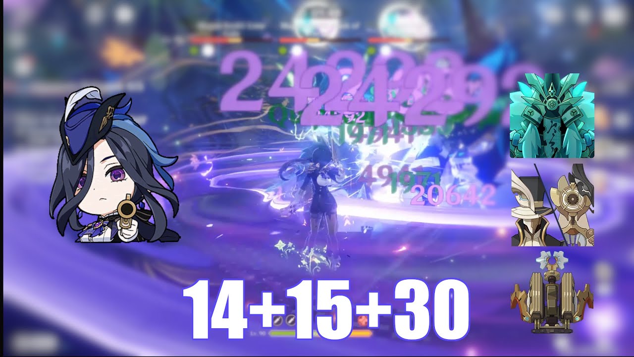 C0 Clorinde 4.6 Abyss Top Half Speedrun 59s (C2 SUPPORTS)