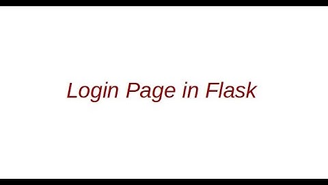 A Simple Way to Implement User Login in Flask!!