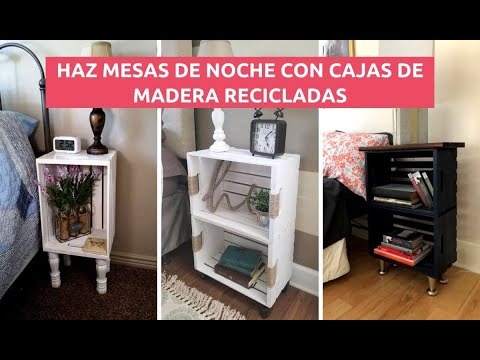 12 mesitas de noche originales con materiales reciclados - La cartera rota