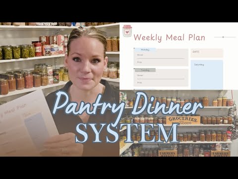 How to Meal Plan From Your Pantry My 4-Night Dinner system Worksheets