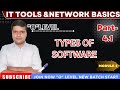 Types of Software "O"LEVEL / IT Tools &amp;NETWORK BASICS/Module-1