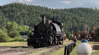 Black Hills Central Railroad 110 - Steaming at Dusk