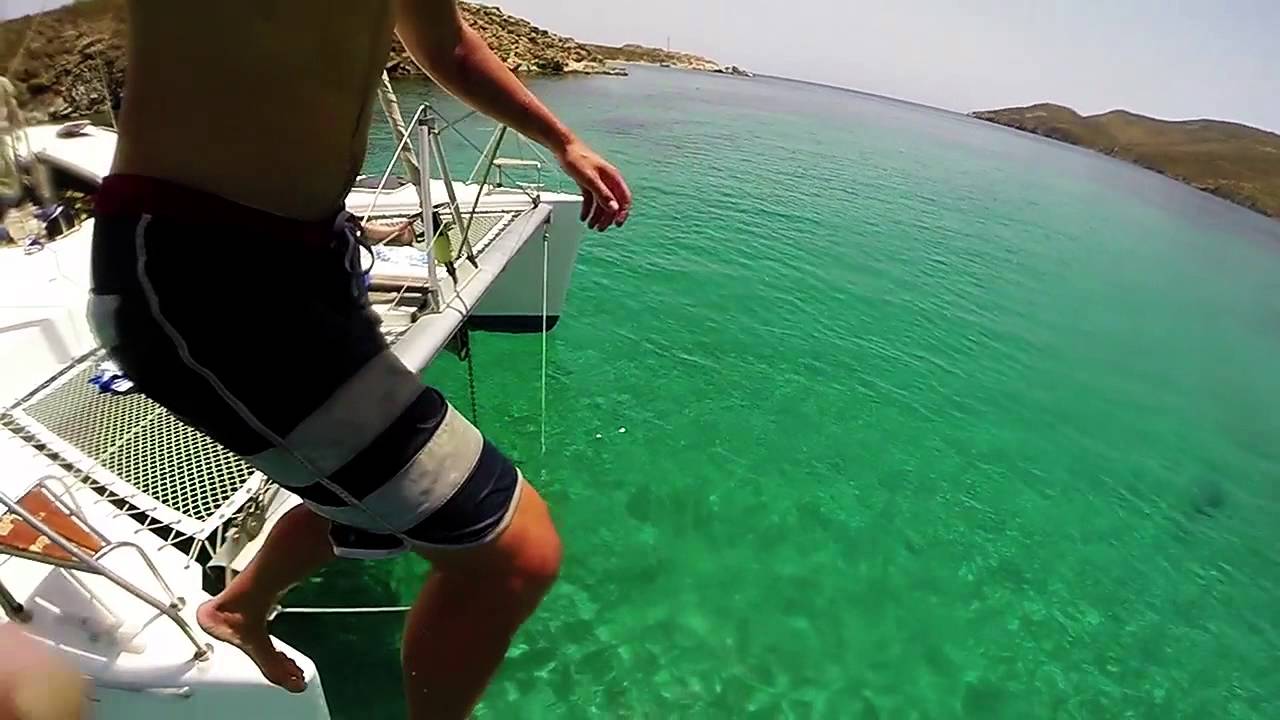 Mykonos Catamaran - Dive into the crystal clear waters...