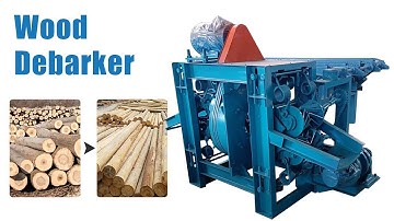 SL-370 Wood Log Debarker Machine Testing Video for Yemen Client- How does Wood Peeling Machine Work?