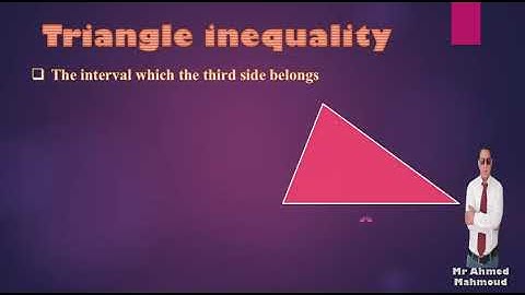 Geometry 2nd prep 1st term unit 5  lesson 4 Triangle inequaliy