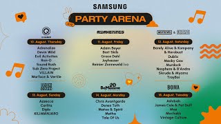 Samsung Party Arena Line-up 2023