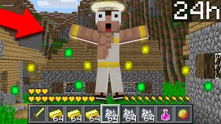 NOOB BECAME a GOD for 24 HOURS in Minecraft! Noob vs Pro