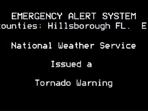 EAS Emergency Alert System Channel: Tornado Warning in Florida - YouTube