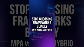 Stop Choosing React Blindly 🚀 | MPA vs SPA vs Hybrid