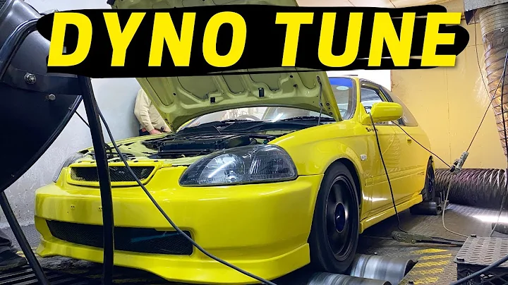 Honda Civic B20 VTEC HITS THE DYNO!! ECU MASTER Tuned by MRD TUNING