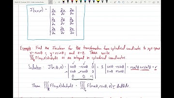 Section 15-8 Part 2: Substitutions in Triple Integrals