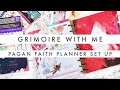 Pagan Faith Planner Set Up // Stargazer Happy Planner as a Grimoire Book of Shadows Faith Planner