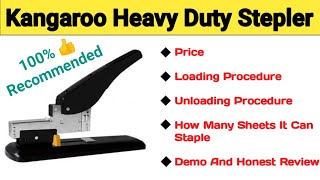 Kangaroo stepler || Kangaroo Heavy Duty stepler || Kangaroo HD-1213 review Kangaroo stepler || Kangaroo Heavy Duty stepler || Kangaroo HD-1213 review