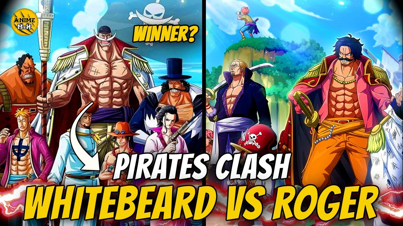 ROGER pirates vs WHITEBEARD pirates in One Piece Explained