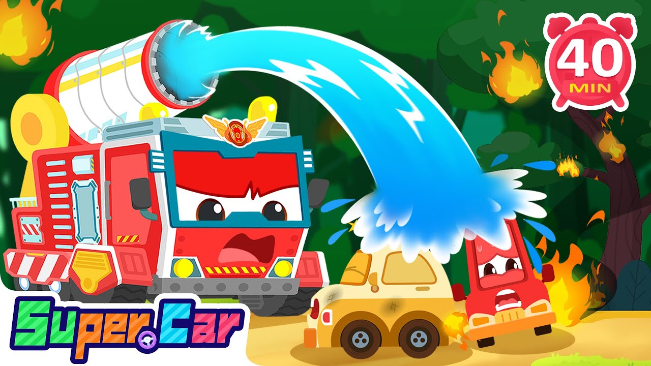 森林營救行動 🌲🚒｜小動物需要幫忙啦！｜自然探索 🍃｜安全教育 ｜動畫故事 🎥｜超級汽車