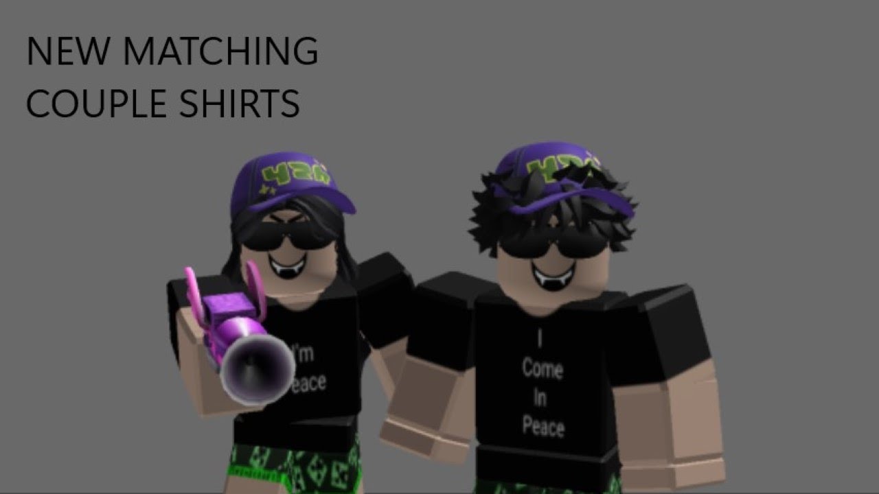 ROBLOX Matching Couple Shirts YouTube