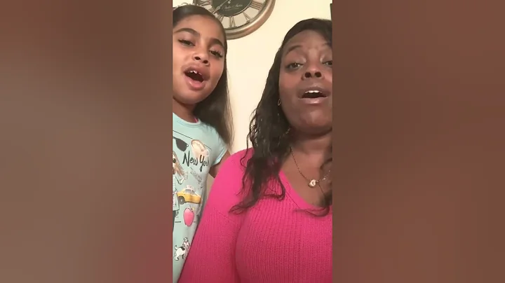 Mommy and daughter singing Good Good Father