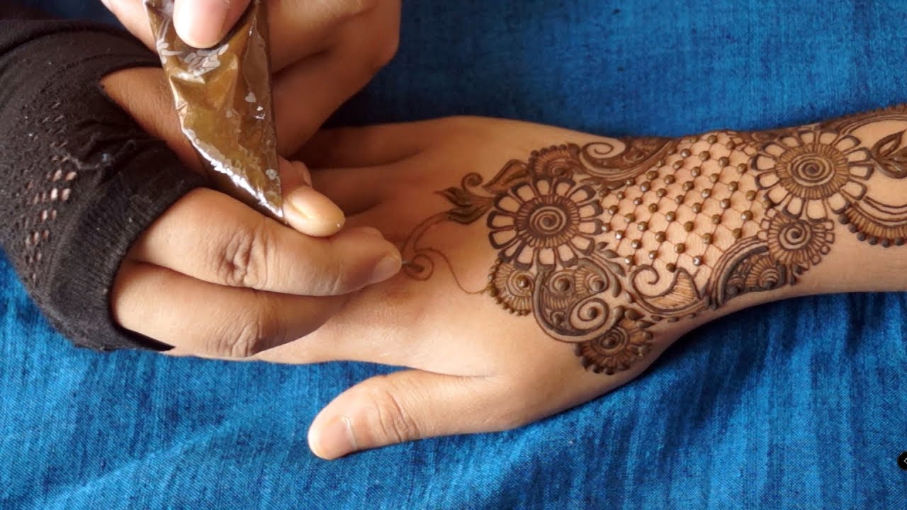 Learn Easy Arabic Mehedi Henna Design Quickly