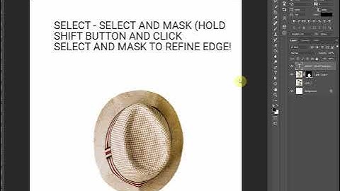 If Select and Mask not working use Refine Edge to cut - Adobe Photoshop Tutorial #1