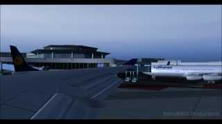 [FS2004 HD] United Airlines B747-400 • Frankfurt Departure + Evening Operations