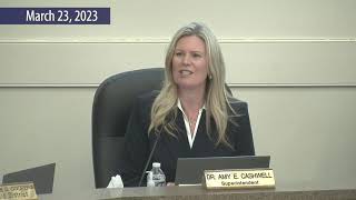 School Board Work Session - March 23, 2023 - Henrico County Public Schools