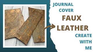 Create With Me - Faux Leather Journal Cover - Super Easy Tutorial screenshot 4