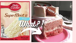 How to Make Box Cake Mix Taste Professional/homemade(HACK)