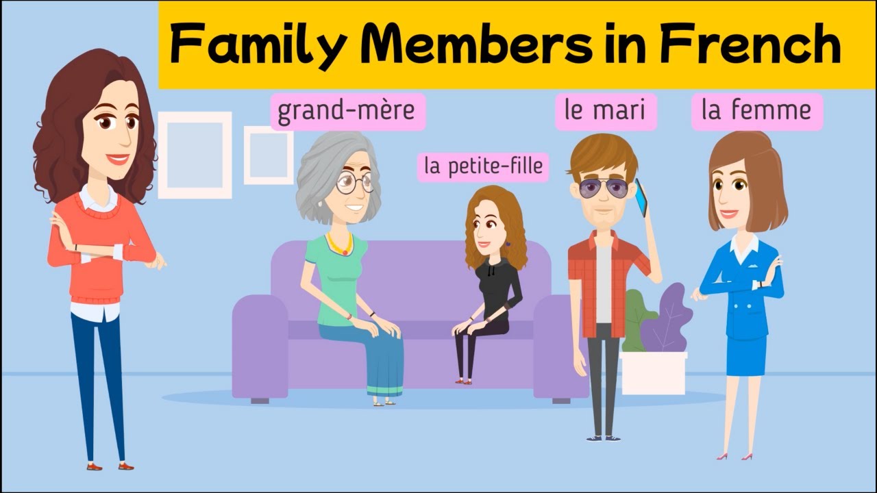 Family Members in French | Learn French Vocabulary for Beginners