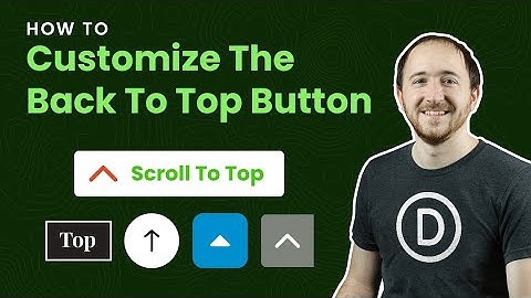 How To Style And Customize The Divi Back To Top Button