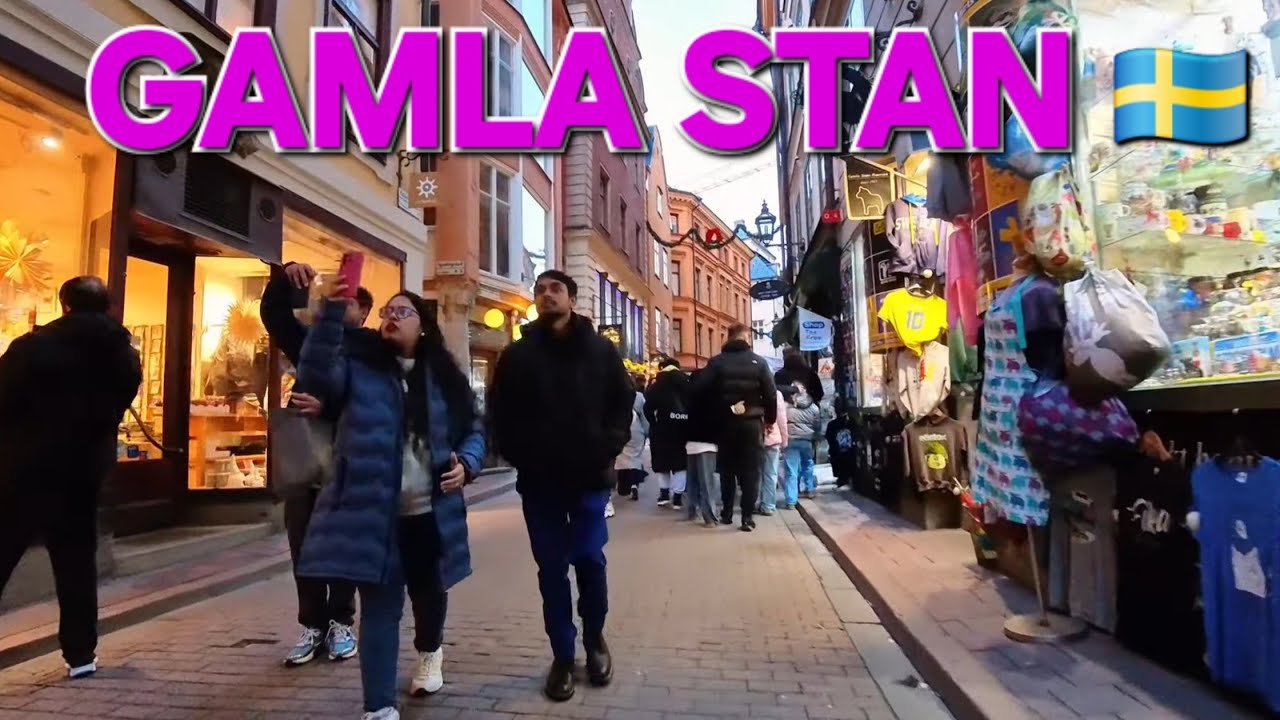 Stockholm Walking Tour  Sweden 4K| Exploring Gamla Stan & Stortorget in 60 FPS