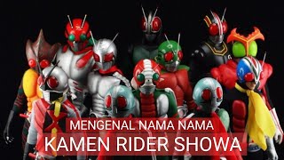 Mengenal Nama Nama Kamen Rider Era Showa.