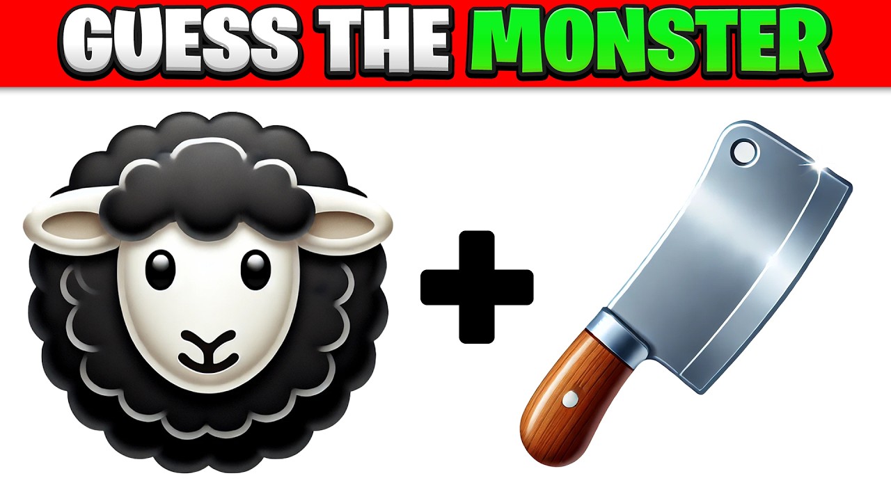 Guess THE MONSTER by EMOJI! 😈 | NIGHTMARE CRITTERS | Poppy Playtime Chapter 4, Baba Chops, and more!