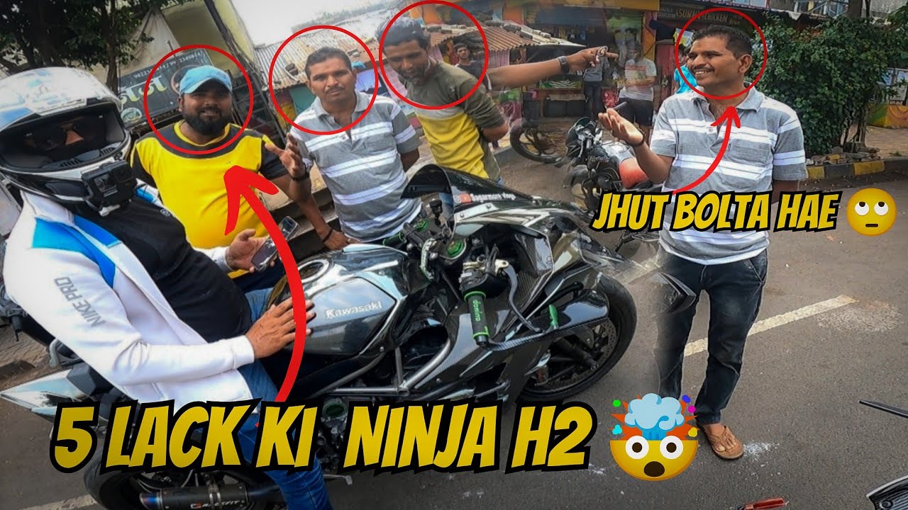 Ninja H2 5 Lakhs Mein 🤯  | Shocking Public Reaction | Wheeliesins