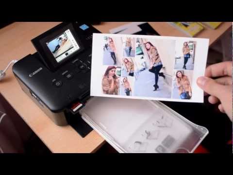 Canon SELPHY CP800 printing 8 photo collage